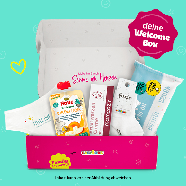  offene Welcome Box mit den Produkten 