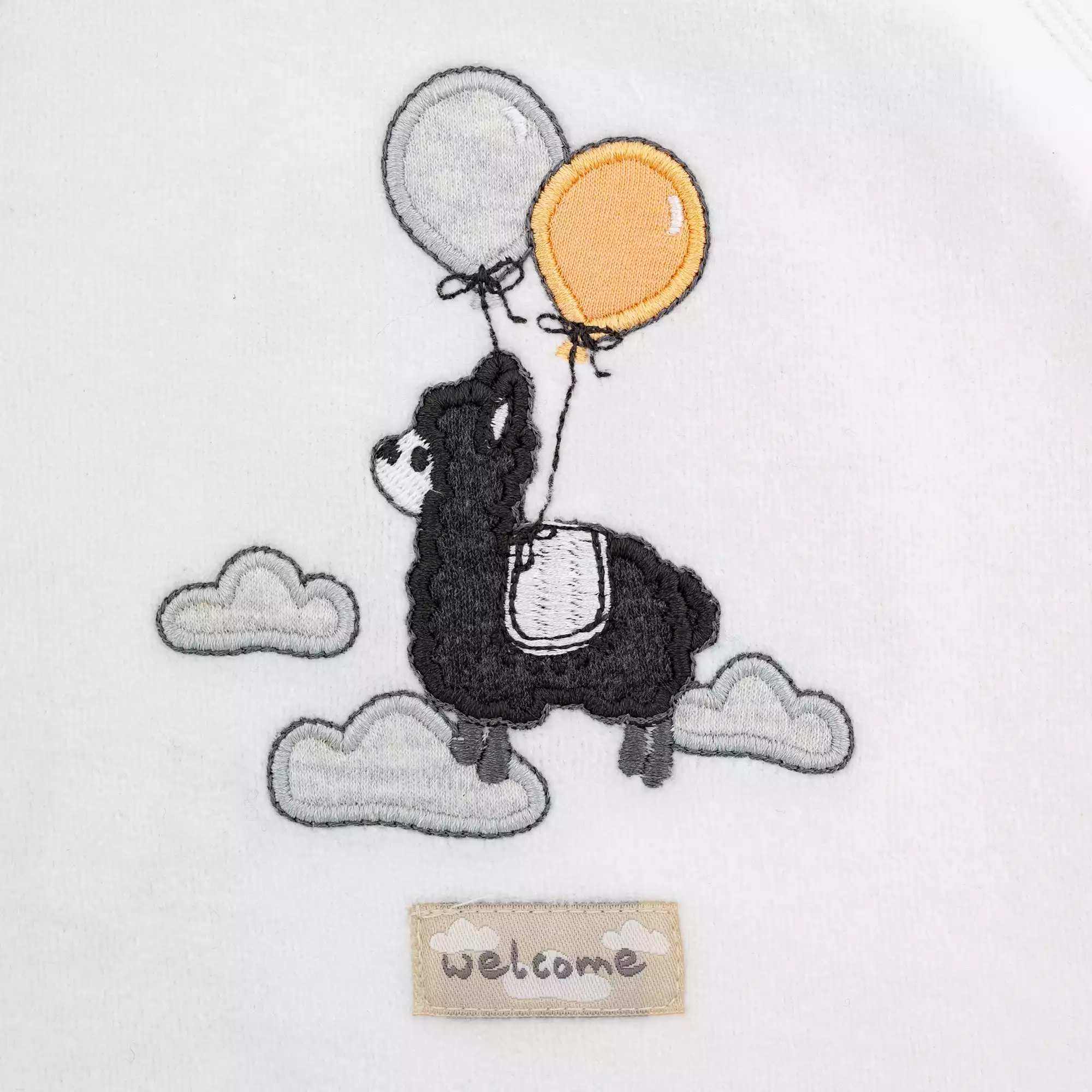 Nicki Schlafanzug Lama mit Luftballon JACKY Beige Weiß 2003574159806 3