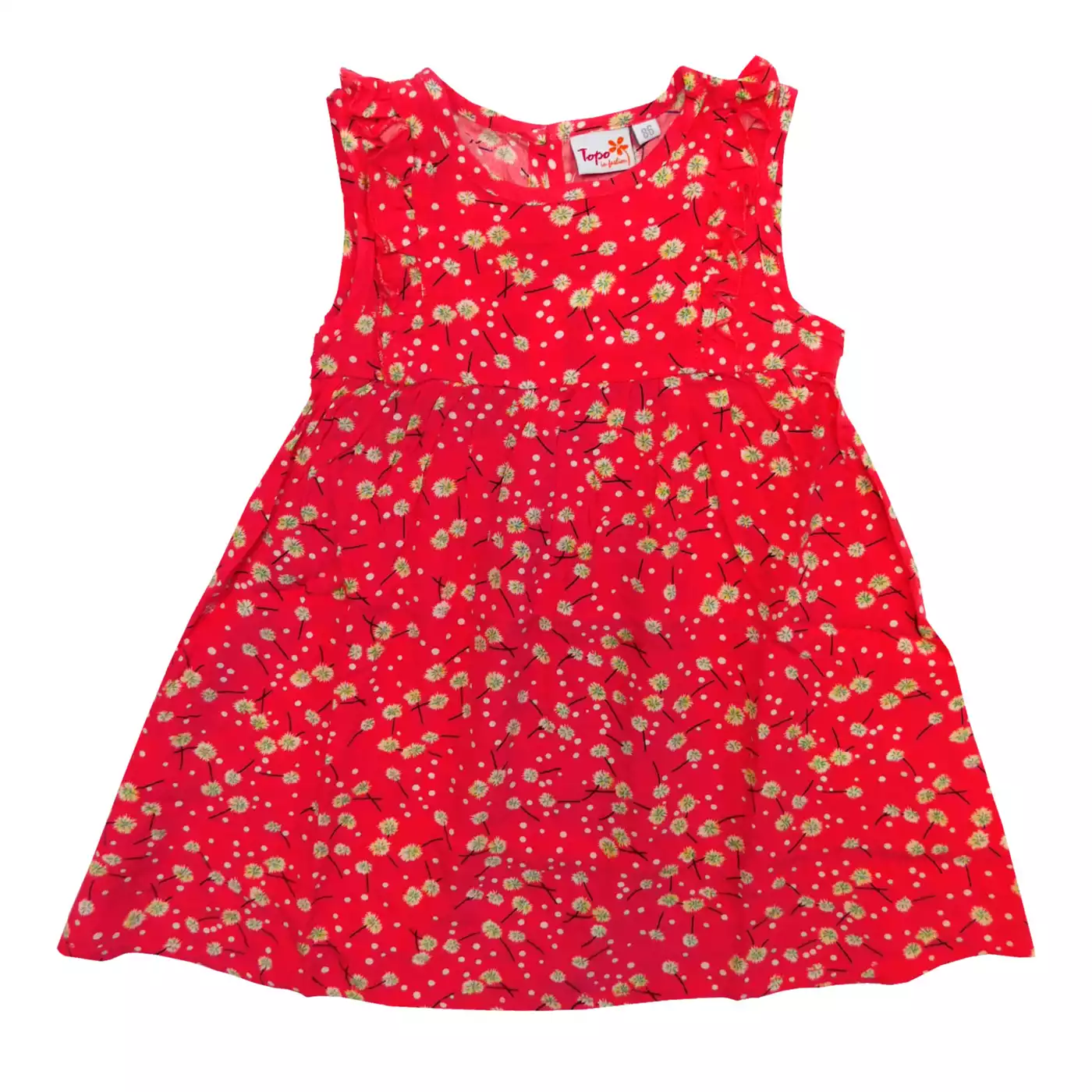 Kleid Blumen Topo Rot M2006580324114 3