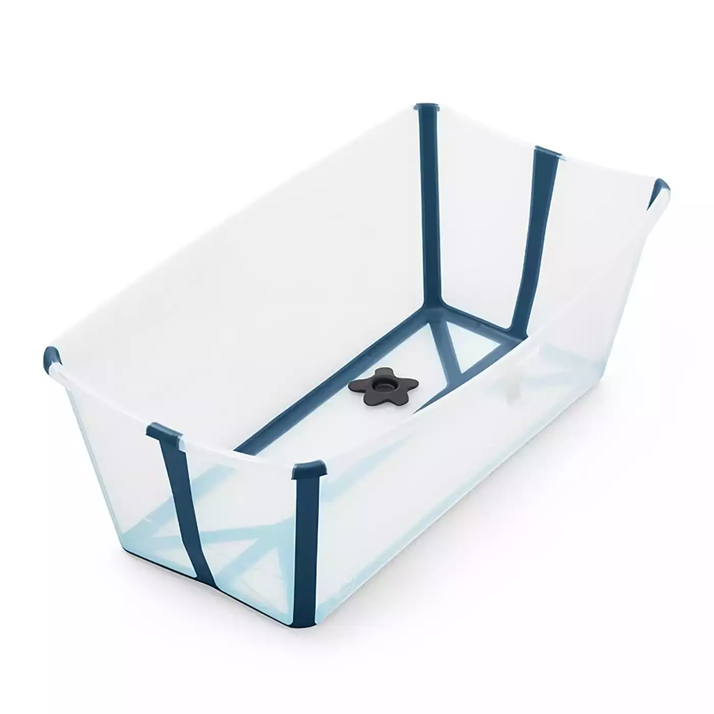 Flexi Bath® Transparent Blue mit hitzeempfindlichem Stöpsel STOKKE Transparent Weiß 2000575278802 1