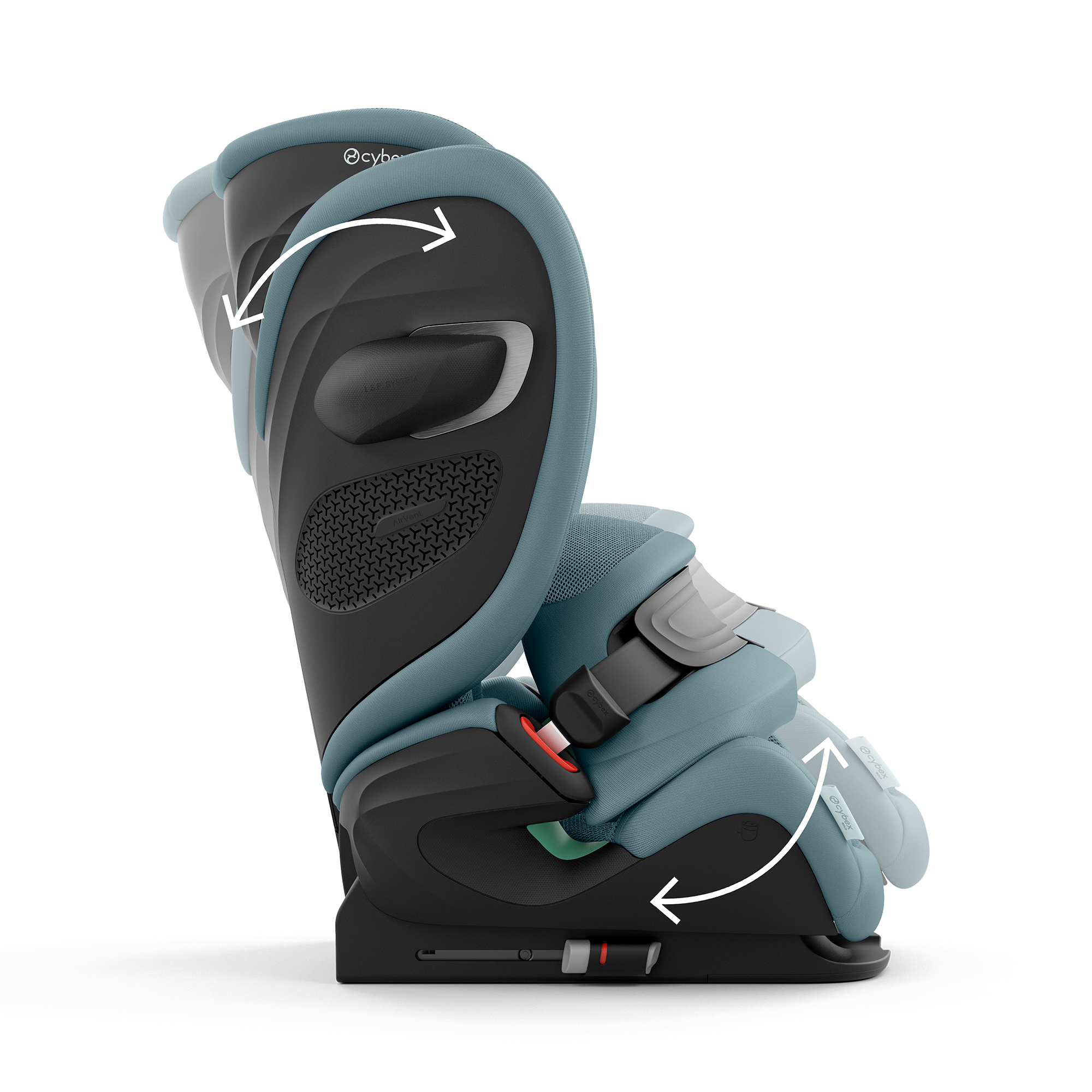cybex Pallas G2 Plus Stormy Blue | in Blau mit ISOFIX Konnektoren